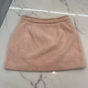 Endless Rose Chain Trimmed Blush Mini Skirt GUC s L